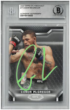 Conor McGregor Auto Slabbed UFC 2020 Topps Knockout Card Beckett BAS picture
