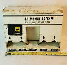 VTG CHEMBOND / CAMEL TIRE PATCH REPAIR GAS SERVICE STATION CABINET DISPLAY CASE picture
