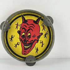 Vintage Kirchhof Newmark Halloween Devil Litho Tambourine Noise Maker picture