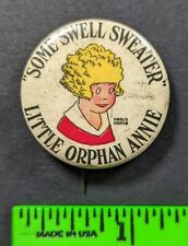 Vintage Little Orphan Annie Some Swell Sweater Pinback Pin picture