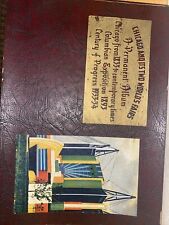 CHICAGO AND ITS TWO WORLD FAIRS SOUVENIR BOOK 1893 1933 VINTAGE ORIGINAL BOOK picture