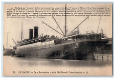 c1910 Rochambeau of the Cie Générale Transatlantique Le Havre France Postcard picture