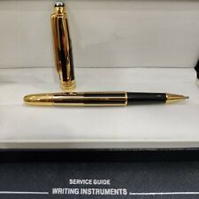 Luxury 164 Metal Series Black Gold - Stripes Color 0.7mm Rollerball Pen No Box picture
