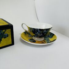 Mcintosh - Van Gogh Irises TeaCup And Saucer Set - New Gift picture