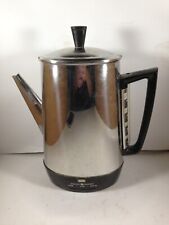Vintage General Electric GE Coffee Percolator 10 Cups Chrome 51P33 No Cord picture