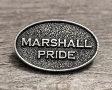 Marshall Pride LGBTQ+ Community Celebration New Oval-Shaped Pewter Lapel Pin picture