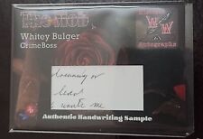 2023 Historic Autographs Mob 2 Whitey Bulger Handwriting Sample Booking Photo picture