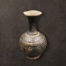 Unique Antique Egyptian Islamic Brass Flower Vase Engraved Decorative Arabic Art picture