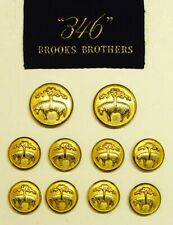 BROOKS BROTHERS REPLACEMENT BUTTONS 10 pieces by WATERBURY GOOD USED CONDITION. picture