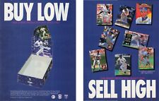 Buy Low Sell High 1994 Donruss Cards 90'S Vtg Print Ad Two Separate 8X11 Pages picture