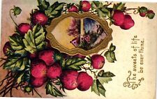 VTG EMBOSSED Postcard- Greeting, The sweets of life be ever thine 1910 UnPost picture