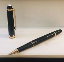 Luxury Mb163 Classique Series Bright Black+Gold Clip 0.7mm Rollerball Pen NO BOX picture