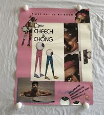 CHEECH & CHONG GET OUT MY ROOM Video Store Promo 16.5x22 POSTER 1985 Rolled RARE picture