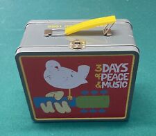 Vintage Woodstock 1969 Metal Lunchbox 3 Days of Peace and Music Great Condition picture