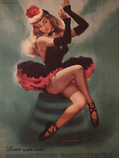 1947 Original Esquire Art Pinup Girl paintings Bob Cassell Ben-Hur Baz picture