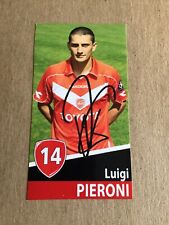 Luigi Pieroni, Belgium 🇧🇪 FC Valenciennes 2008/09  hand signed picture