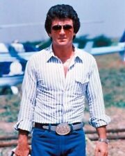 Patrick Duffy wears sunglasses & cowboy buckle Bobby Ewing in Dallas 4x6 photo picture