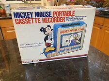 1960's Disney Mickey Mouse Club Cassette Recorder Made In Hong Kong NEW NRFB picture