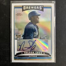 2006 Topps Chrome Refractor Nelson Cruz #346 Rookie RC Auto Serial # /500 picture