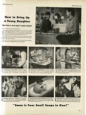 1946 Swan Soap Mother Daughter Life Advice Vintage Print Ad picture