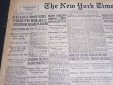 1930 APRIL 24 NEW YORK TIMES - 30 KILLED IN INDIAN FIGHTS - NT 6683 picture