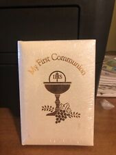 First  Communion Book white girl's brand new never used picture