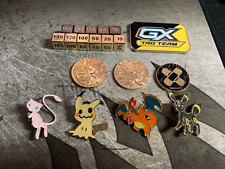 Lot of Metal Pokemon Dice, Coins, Counter, and Pins picture