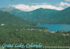 Vintage Postcard Grand Lake Colorado Photograph Mountains Aerial  Posted picture