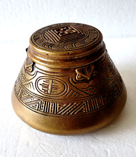 Antique Original Tiffany Studios American Indian Inkwell Pattern picture