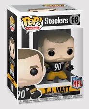 RARE Vaulted Funko Pop NFL #98 TJ Watt Pittsburgh Steelers Collector Figure picture