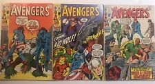 Lot Of 3 Avengers #78 #80 & #81 Silver Age Marvel Comic Books 1970 picture