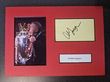 Sir Alex Ferguson Manchester United Signed Photo Mount picture