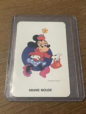 Authentic Vintage Walt Disney Productions Snap Minnie Mouse Card RARE DISNEYANA picture