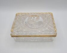 Hofbauer The Byrdes Collection Brass Hinged Crystal Dresser Box • Discontinued  picture