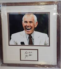 Johnny Carson SIGNED card AUTOGRAPHED The Tonight Show JSA COA picture