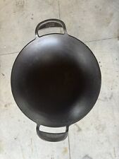 Weber Cast Iron Black 15” diameter Handled Gourmet BBQ Wok new picture