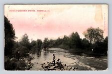 Dyersville IA-Iowa, Scene At Lawrence Springs, Gents, Vintage c1910 Postcard picture
