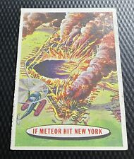 1957 Topps Target Moon Low-Grade Card #24 - Meteor Hit New York - Creased picture