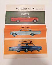 1963 Lincoln Mercury Comet Meteor Monterey NOS Dealer Sales Catalog Brochure picture