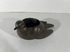 Ceramic Bronze Color Bird Candle Vintage  picture