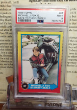 Michael J Fox 1989 Topps Back To The Future 87 RC PSA 9 MINT Marty Mcfly 4784 picture