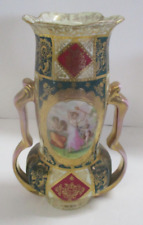 Antique Royal Vienna Austria Double Handle Vase Damaged picture