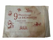 Vtg 9 Nine Paintings of Horses by Wesley Dennis 16