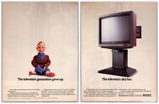 Sony Trinitron XBR Series Television Vintage Nov, 1986 Full 2 Page Print Ad picture