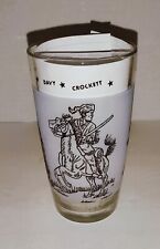 Vintage Davy Crockett Glass Frosted 1955 picture