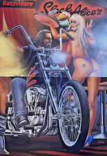 1996 David Mann Poster Sexy Waitress Serving Biker in a Bar picture