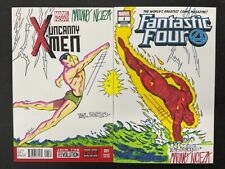 Uncanny XMen & Fantastic Four Issue #1 Del Beato Mariano Nicieza Sketch Auto 1 picture