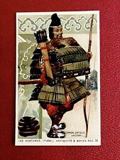 Vintage Chocolat Devinck Japanese Archer French Card  picture