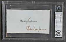 Alan Jay Lerner signed autograph auto 2x3.5 cut American Lyricist BAS Slabbed picture