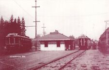 Linnemann Station Electric Trains Gresham to Portland Oregon Postcard Circa 1902 picture
